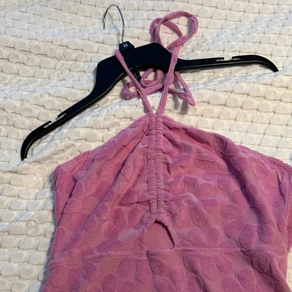 Pink Halter Neck Dress - Picture 2 of 2